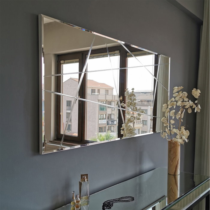 Hanah Home Espejo A331Y Plata 130x62 cm